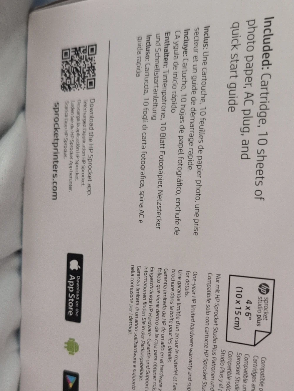 Sprocket Studio Plus NIB Photo Printer